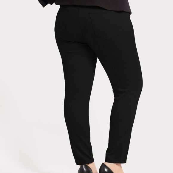 OLGYN Women’s Stretch Black Plus Size Ankle Pant - Picture 2 of 5